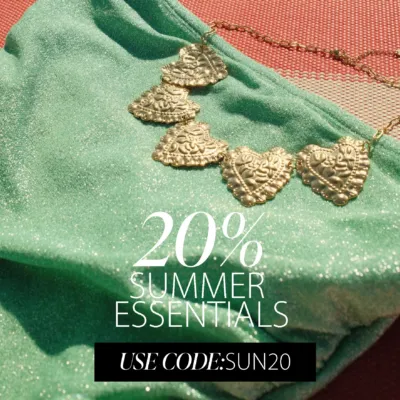 20% OFF SUMMER ESSENTIALS ☀️