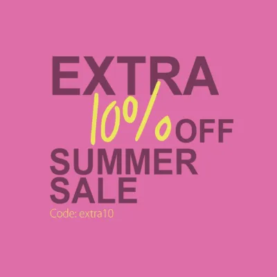 Yesss! 10% extra off our SALE! 💥