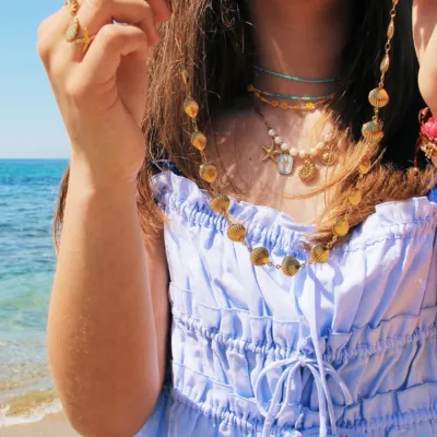 You can find me at the Beach ☀️
#jewelry #necklaces #stainlesssteeljewelry #stainlesssteel #summerjewelry☀️ #bazou