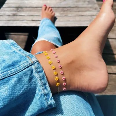 DAISY’S 🌺 

#anklets #handmade #jewelry #bazou