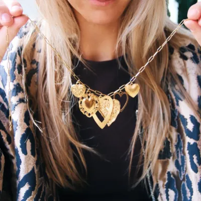 NEW IN// LOVE NECKLACE 🫶🏼

#necklace #hearts #charmnecklace #stainlesssteeljewelry #bazou