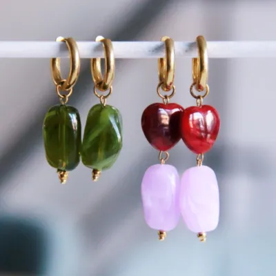 Add some color to your stack ♥️

#earrings #stainlesssteeljewellery #jewelry #bazou