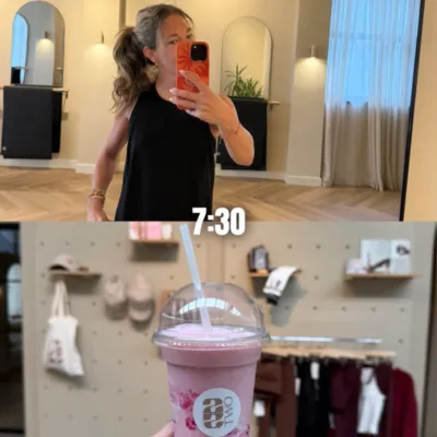 Spend the day with me: 

1. Started the day at the gym🥤
2. Drove to Keukenhof to deliver a large order with help from my son 🌷 
3. Wearing a piece from our new collection — not online yet and already in love 🫶🏼🦀
4. Back at the office, working on the summer collection with this view ☀️💻
5. Ending the day with my family in the sun, a good drink and a game 🎲

Love, Anouk
