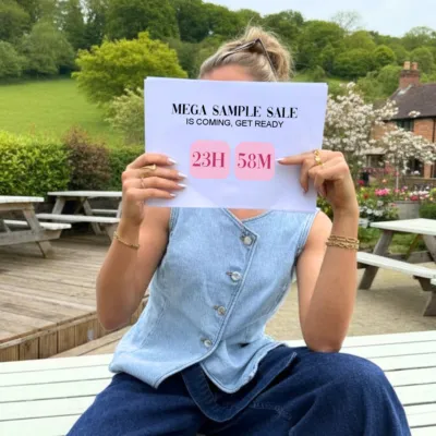 Our MEGA SAMPLE SALE starts in just 24 hours! 🔥 
Get ready for exclusive deals, one-of-a-kind pieces, and prices you don’t want to miss. 

Set your alarms — it’s going to be GOOD ☀️