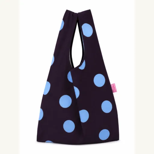 Tas dots Blue burgundy