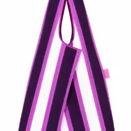 Tas burgundy pink creme stripes